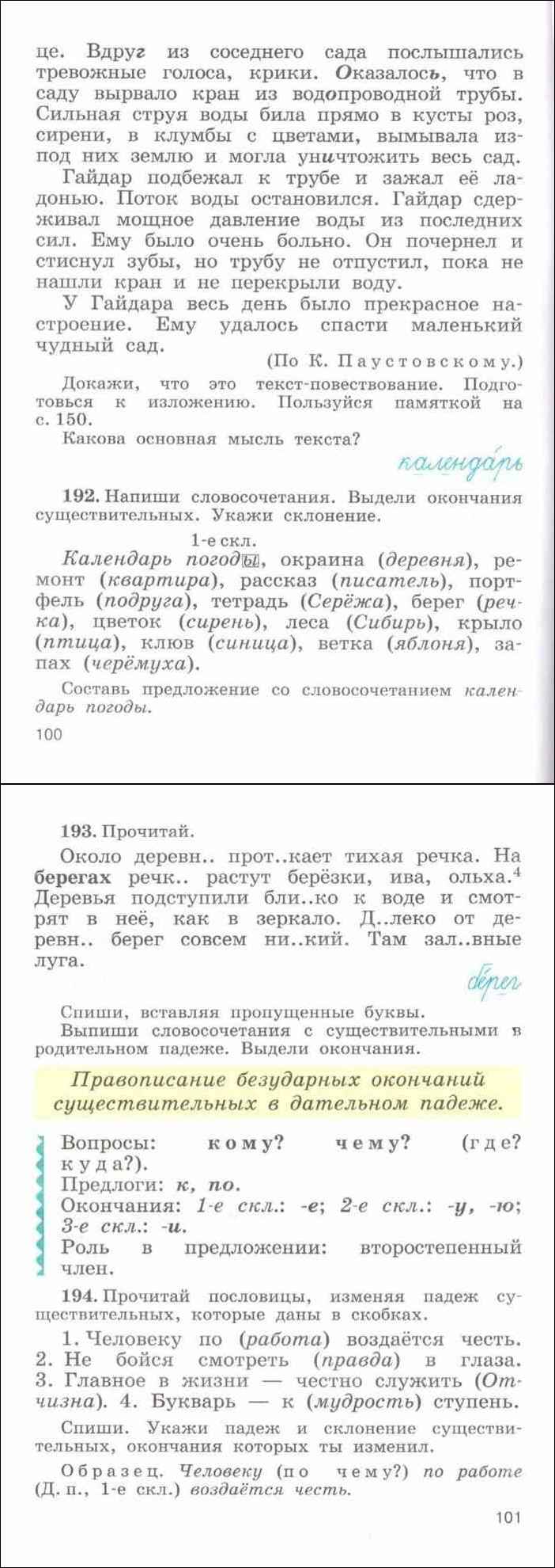 Читать онлайн учебник по русскому языку за 4 класс Рамзаева часть 1