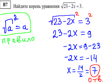 Математика егэ 2014 - решение диагностической работы, В7