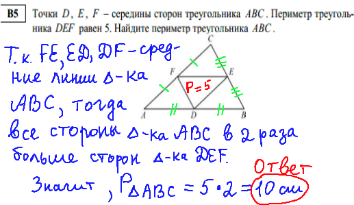 Математика егэ 2014 - решение тренировочного варианта, В5